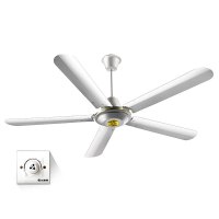艾美特(AIRMATE) 电风扇金属叶五片工程扇1.4米吊扇楼顶扇FZ5609