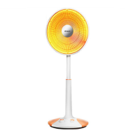 艾美特(Airmate)小太阳取暖器可升降暗光电暖器摇头定时远红外线反射烤火炉HF10189T