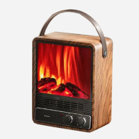 艾美特(Airmate)壁炉暖风机取暖器台地两用家用电暖气片烤火炉速热暖风机[3D火焰]HT15-K2