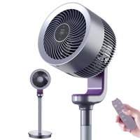 艾美特(Airmate)天鹅空气循环扇负离子净化32档调节家用落地可调高度遥控智能电风扇紫黑色FA18-RD70 PRO