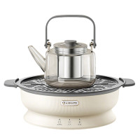 艾美特(Airmate)围炉煮茶取暖器家用电暖气桌电烤炉电陶炉家用室内多功能烤火炉冬季电烤围炉取暖桌面煮ET16-M01