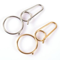 cold archery 黄铜钥匙环不锈钢钥匙圈手工8字型挂扣复古黄铜钥匙挂钩金属扣钥匙扣 快挂扣钥匙环