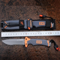 户外野外荒野求生刀工具多功能自卫登山潜水刀具装备荒野求生刀高硬度军刀野外刀具