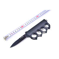 指虎拳扣刀折刀铁拳头拳套四指拳环防护拳扣铁莲花手撑子多功能小刀水果刀 折刀 折叠刀