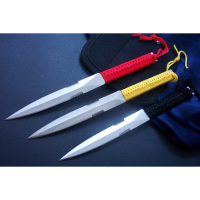 户外工具野营户外小刀银针飞镖飞刀野外随身刀具创意工具刀潜水飞镖刀 直刀 (3支装)