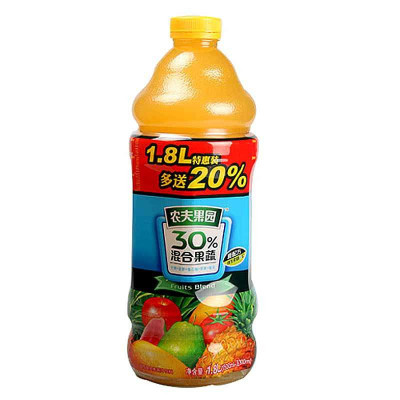 农夫果园果汁饮料(热带水果)1.8L