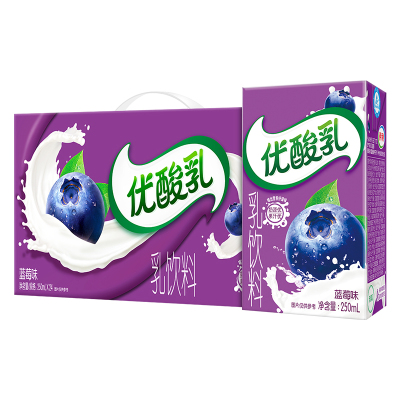 伊利蓝莓优酸乳250mL*24