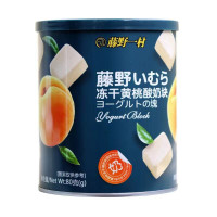 藤野一村酸奶块黄桃味冻干黄桃80g