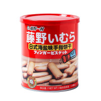藤野一村 日式海盐味手指饼干 138g 桶装