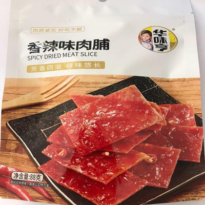 华味亨香辣味肉脯88g