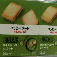 港福樱花之恋抹茶味夹心饼干120g