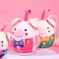 旺仔小猪pig240ml 红色
