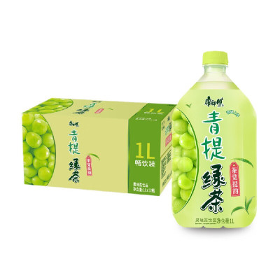 康师傅青提绿茶1L瓶装