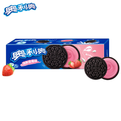 奥利奥清新草莓夹心饼干97g