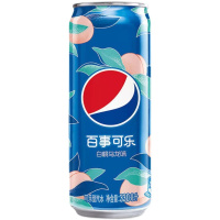 听百事可乐(太汽白桃乌龙味)细长罐330ml*24听