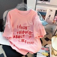 CASS佳适 女装纯棉短袖宽松T恤女2022夏季新款港风个性上衣服潮