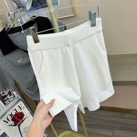 CASS佳适2022夏季新款针织简约休闲阔腿裤中裤甜酷运动五分裤短裤