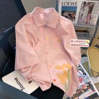 CASS佳适 法式polo领花衬衫女2022夏季新款薄款小众设计感开衫