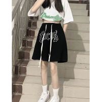 cass佳适国潮牌美式刺绣短裤女夏季宽松休闲五分裤高街篮球运动裤子ins潮