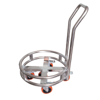 亿铁(YI TIE)不锈钢置物架推车架移动汤桶架