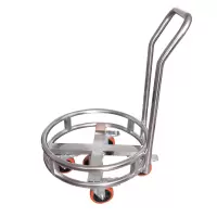 亿铁(YI TIE)不锈钢置物架推车架移动汤桶架