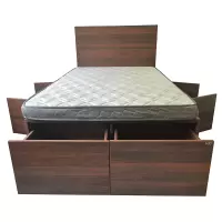 亿铁(YI TIE)实木高箱床/床垫套装