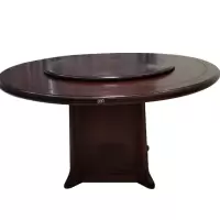 亿铁(YI TIE)中式餐桌圆形饭桌圆桌带转盘