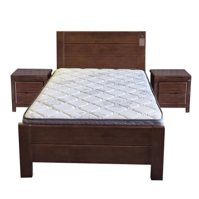 亿铁(YI TIE)实木床/床头柜 1床2柜组合