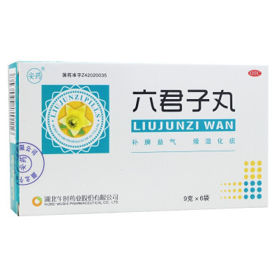 安药六君子丸9g*6袋补脾益气燥湿化痰 用于脾胃虚弱食量不多气虚痰多腹胀便溏