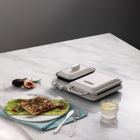 摩飞电器(MORPHY RICHARDS)多功能早餐机三明治轻食机小型家用华夫饼机吐司压烤机MR9086+全盘椰奶白