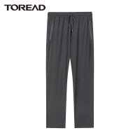 探路者休闲裤 弹力速干裤男士干爽透气旅行裤春夏季户外男式耐磨轻薄抽绳松紧带户外宽松运动裤