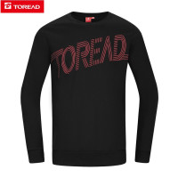 探路者(TOREAD)套头圆领卫衣男款长袖T恤秋冬季户外男式舒适棉感保暖内衣吸汗透气休闲运动卫衣