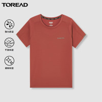 探路者排汗不沾身功能短袖T恤 22夏季男款户外运动透气舒适跑步健身速干T恤TAJK81115