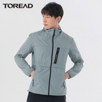 探路者户外皮肤衣男防水防油耐沾污防晒衣男防紫外线春夏季超薄透气户外风衣连帽超轻外套皮肤风衣