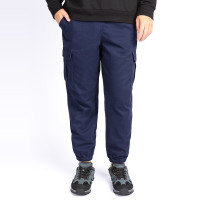 探路者秋冬季男式全棉户外工装裤柔软保暖多口袋户外运动裤男士蓄热保暖缩口时尚流行工装休闲风旅行长裤