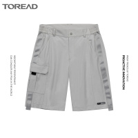 探路者男短裤户外凉感面料轻薄透气短款夏季款男式冰感透气外穿宽松沙滩裤