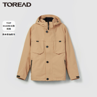 探路者防风套绒冲锋衣男三合一2021秋冬新款户外保暖男式可拆卸套绒冲锋衣