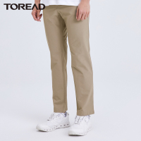 探路者休闲裤男直筒透气长裤 春夏季男式四面弹力舒适户外运动长裤男士经典旅行长裤