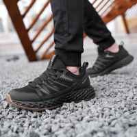 探路者户外休闲鞋男士磨砂纤细鞋面健走鞋保暖防滑户外运动鞋2021秋冬新款户外男式轻便软弹力功能旅行鞋