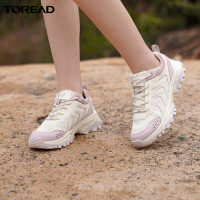 探路者轻便户外鞋防滑抓地徒步鞋女 2022春夏季新款休闲舒适运动户外透气耐磨登山鞋TFAK82732