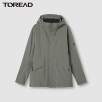 探路者套复合弹力冲锋衣软壳内胆可拆卸三合一冲锋衣2021秋冬新款户外透气男式套复合冲锋衣