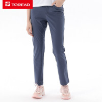 探路者女士户外裤子轻薄透气速干裤春夏季户外徒步长裤户外女式耐磨弹力抗撕破吸湿快干越野登山裤子