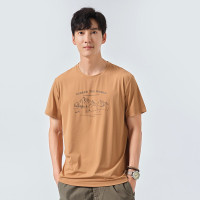 探路者(TOREAD)22春夏新品 T恤 男款户外防晒干爽透气排汗轻薄弹力短袖T恤TAJK81256