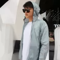 探路者皮肤衣 男春夏季户外防晒衣男式TIEFSKIN抗紫外线超轻速干透气户外风衣外套连帽