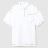 探路者短袖T恤男士POLO衫带翻领T恤速干衣户外轻薄透气运动T恤春夏季户外休闲旅行短袖T恤