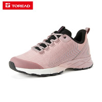 探路者越野跑鞋轻便透气户外跑步鞋秋冬季户外健走徒步鞋女式网布防滑耐磨高弹中底旅行鞋