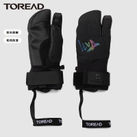 探路者服饰配件防水户外防滑耐磨手套2021秋冬季新款户外男女通款舒适加厚保暖防风手套