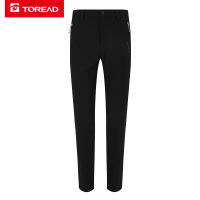 探路者户外女裤子越野吸湿速干长裤 春夏季户外女式快干凉爽舒适修身反光印花徒步运动登山长裤