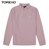 探路者抓绒外套女立领半开襟绒衣 2021秋冬季新款户外运动休闲女式超轻套头抓绒服摇粒绒保暖外套