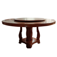 巨高油漆饭桌圆餐桌椅定制